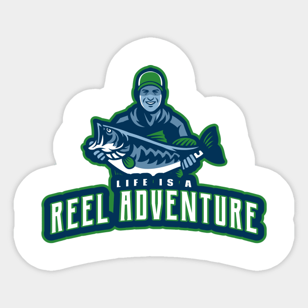 Life is a Reel Adventure Sticker by JonTee